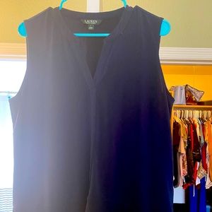 Solid blue Lauren top